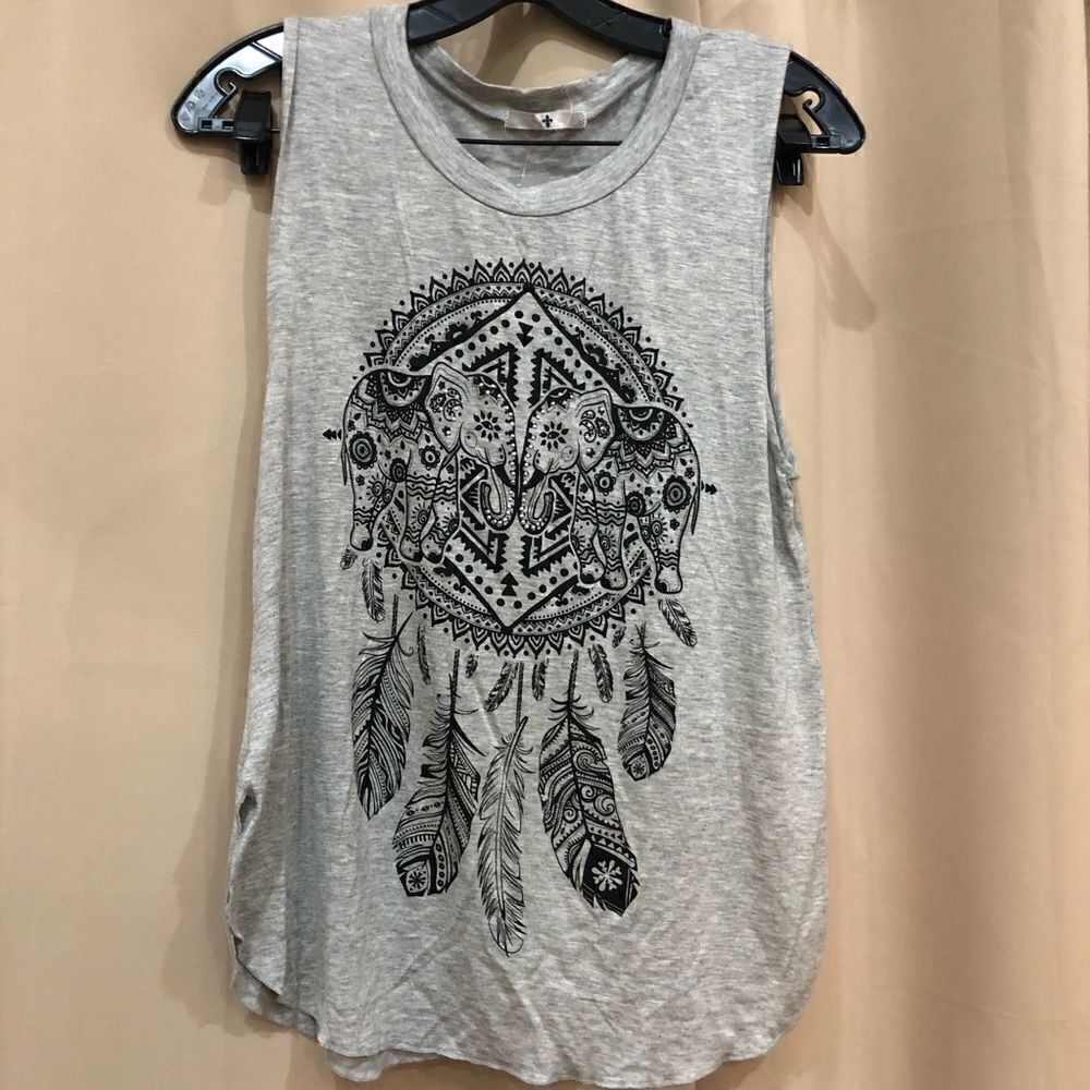💥On Sale Boho Blu Planet Elephant Dream Catcher top